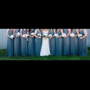 Grey bridesmaids dress